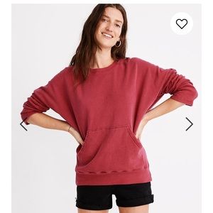 Madewell Kangaroo-Pocket Sweatshirt.